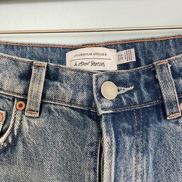 And other stories culotte style rigid denim sz 25 - Picture 2 of 3